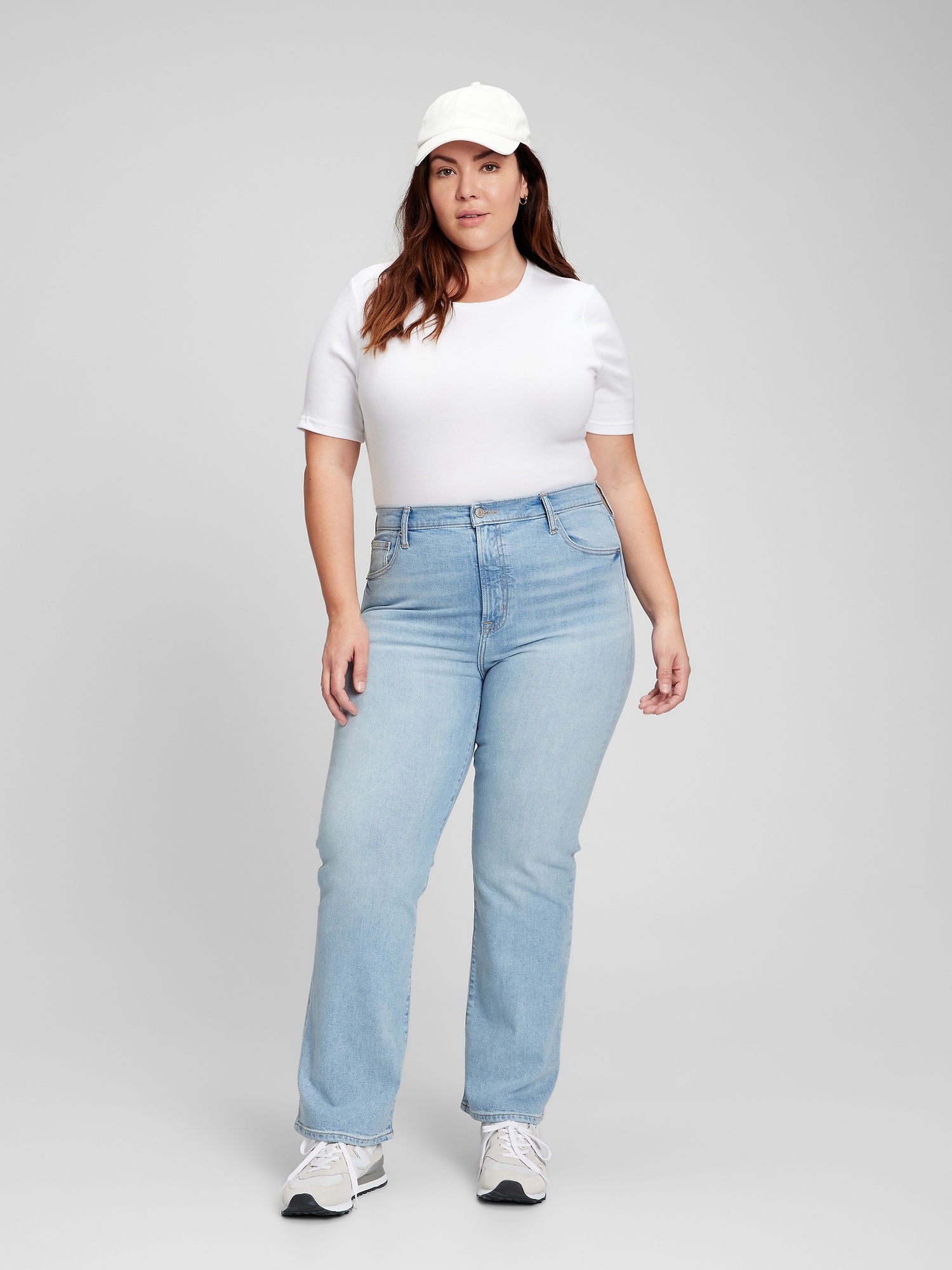 High Rise Vintage Flare Jeans with 