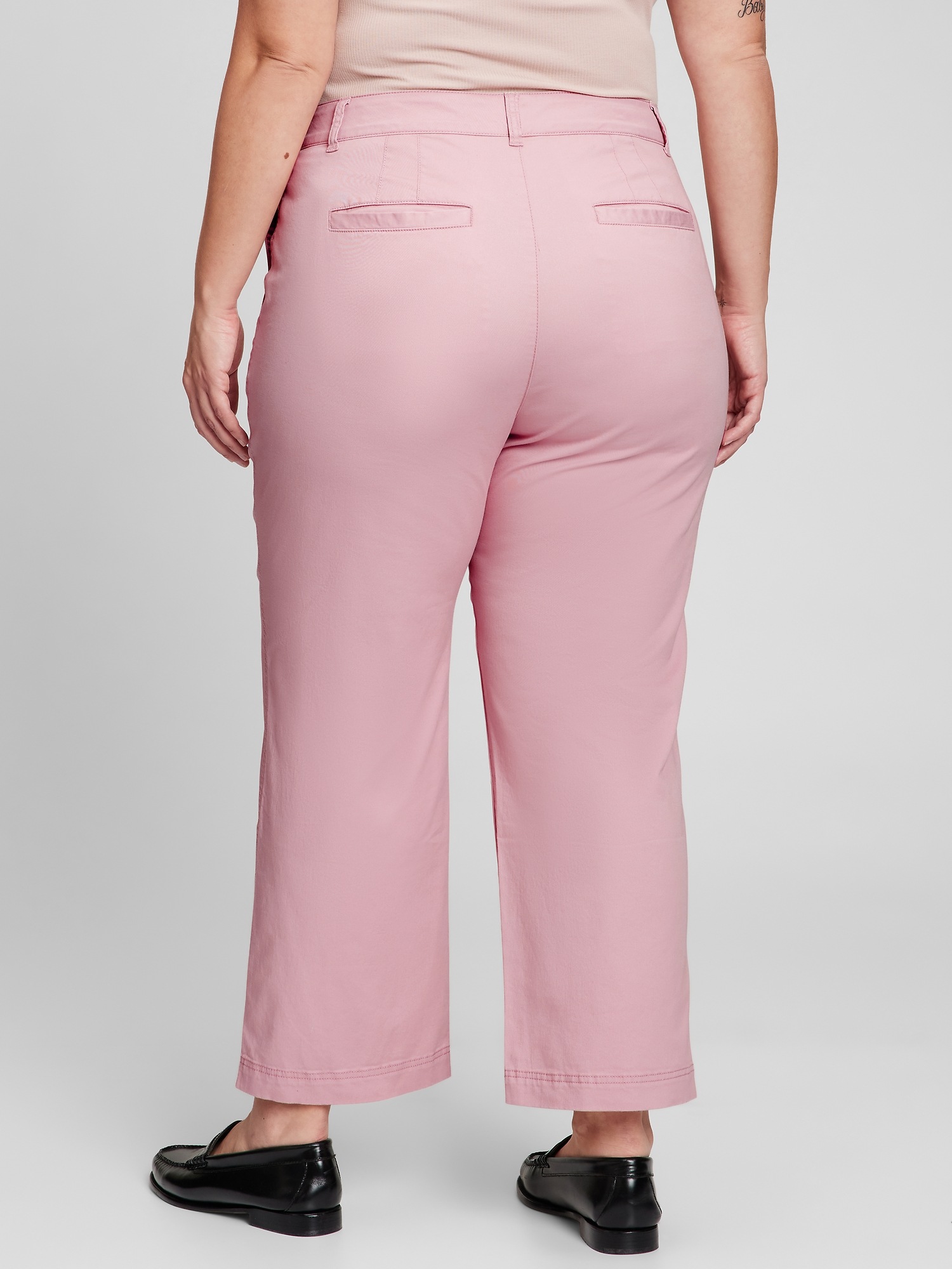 high rise khakis