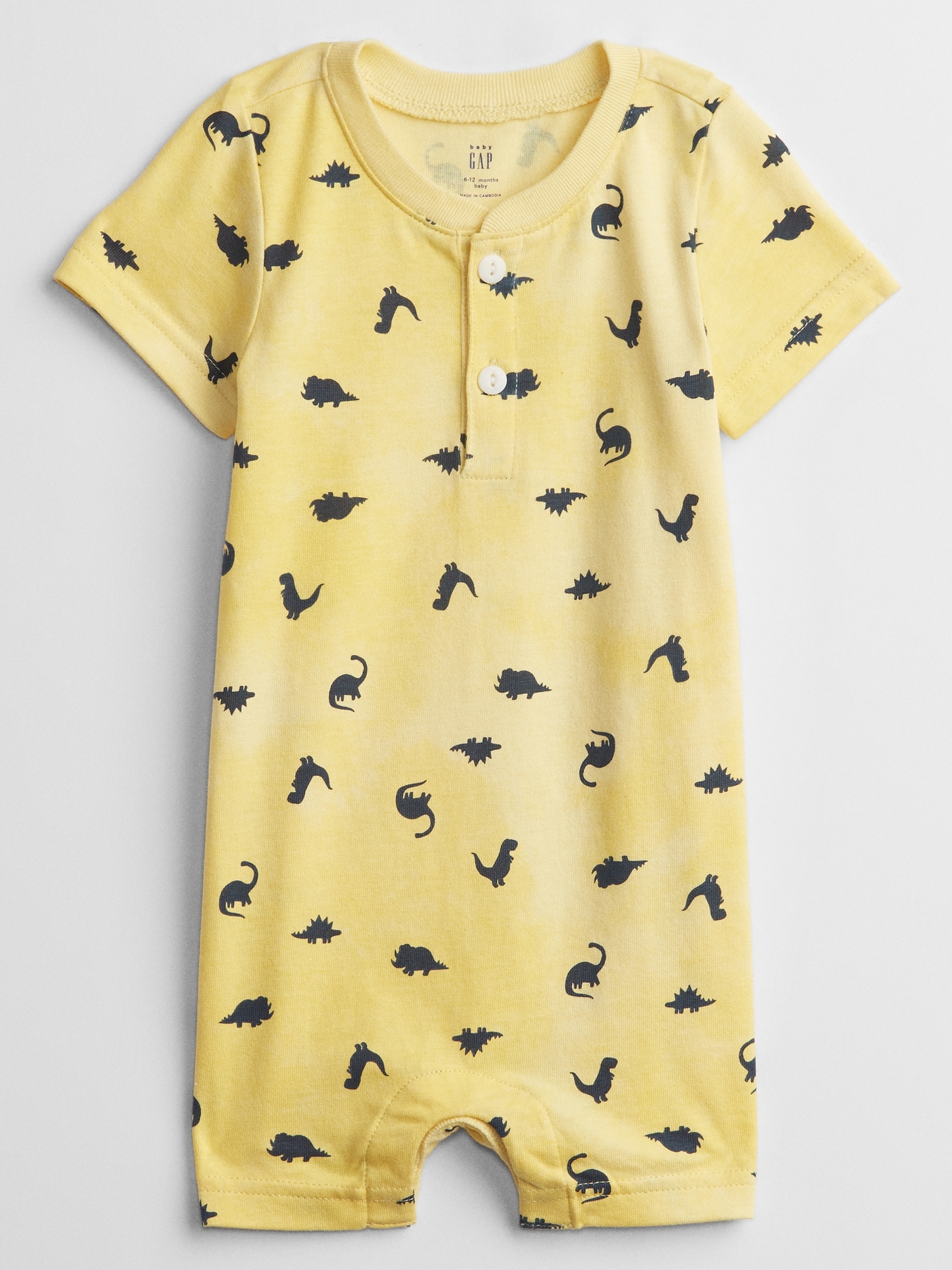 Baby Henley Romper | Gap Factory
