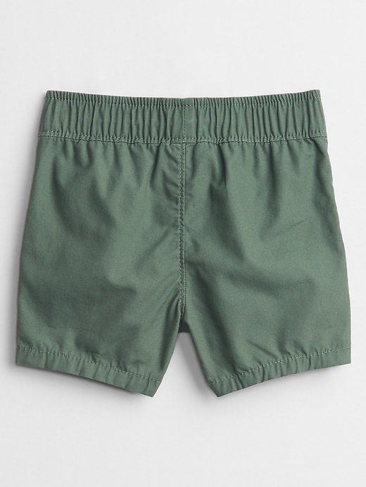 Baby Poplin Pull-On Shorts with Washwell