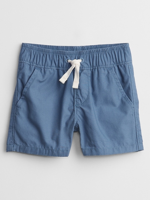 View large product image 1 of 1. Baby Poplin Pull-On Shorts