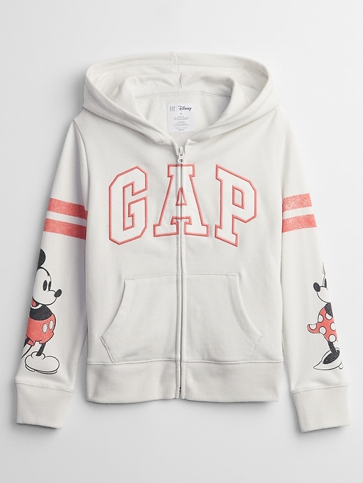 View large product image 1 of 1. GapKids &#124 Disney Logo Zip Hoodie