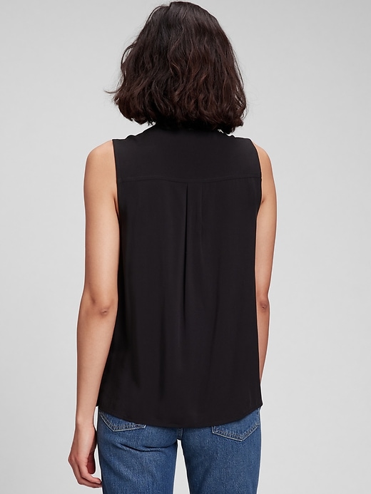 Image number 6 showing, Sleeveless Pintuck Top