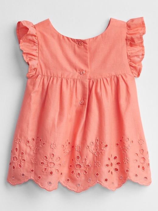 Image number 2 showing, Baby Ruffle Eyelet Top