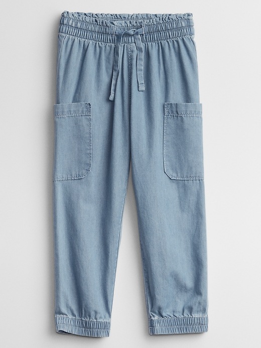 Toddler Chambray Utility Joggers with Washwell