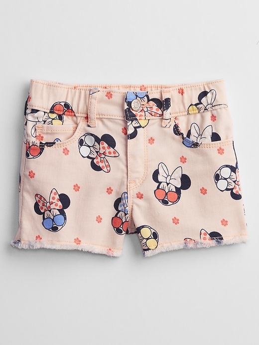 Image number 1 showing, babyGap &#124 Disney Minnie Mouse Stretch Denim Shorts