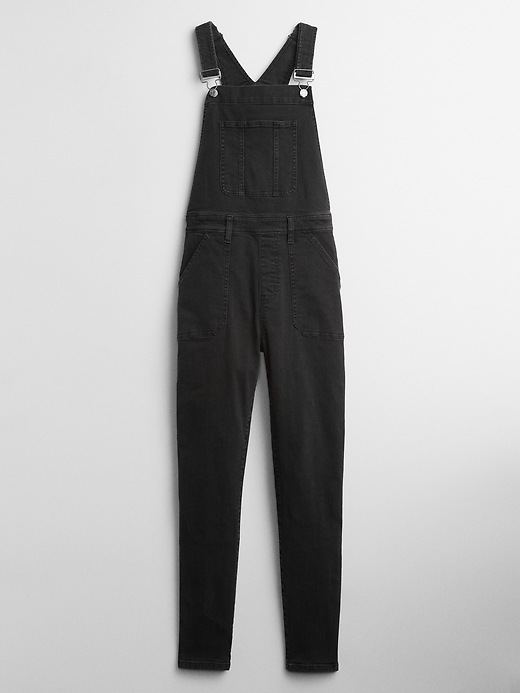 Image number 7 showing, Skinny Denim Overalls with Washwell