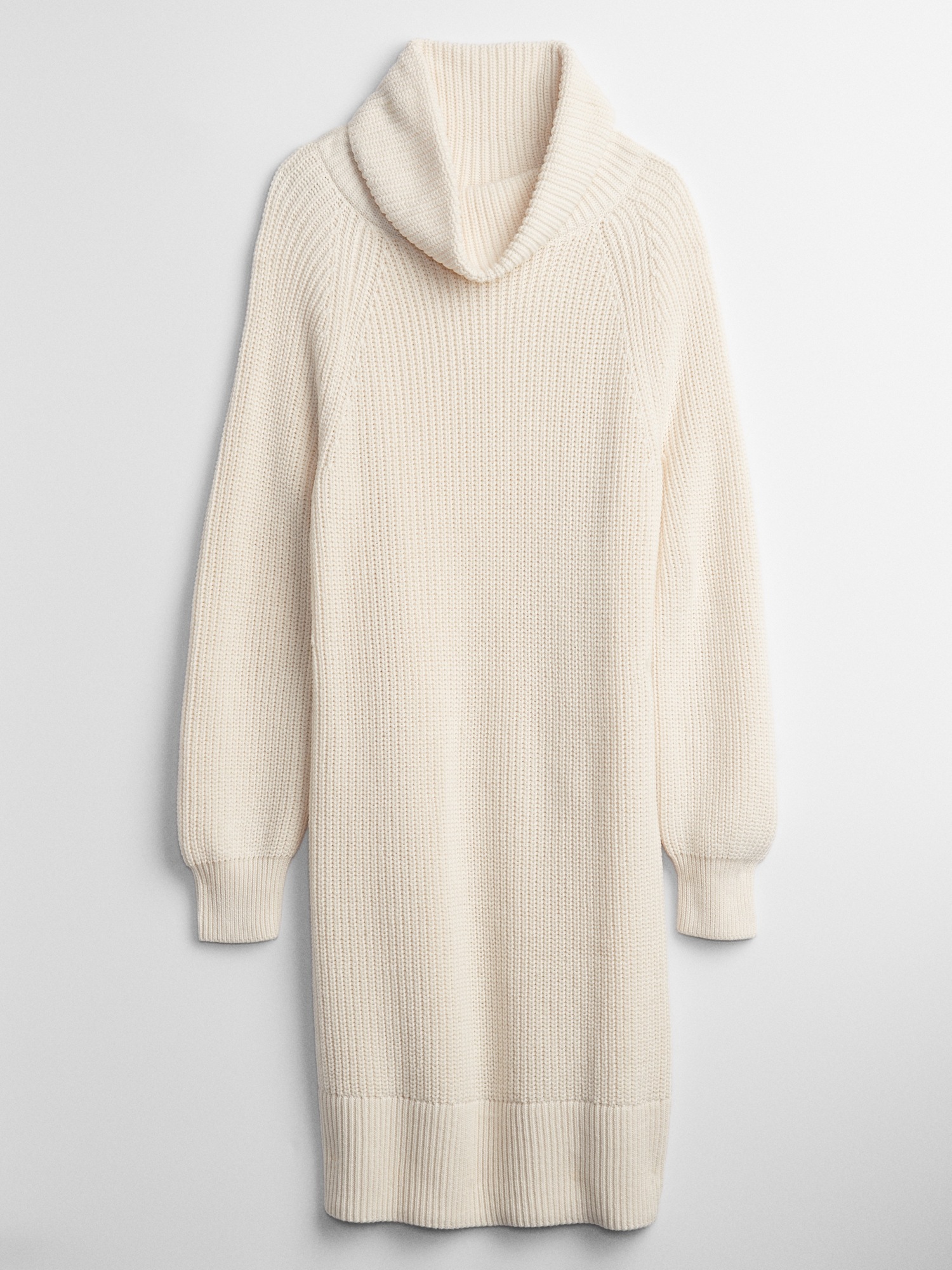 White cowl neck sweater dress outlet