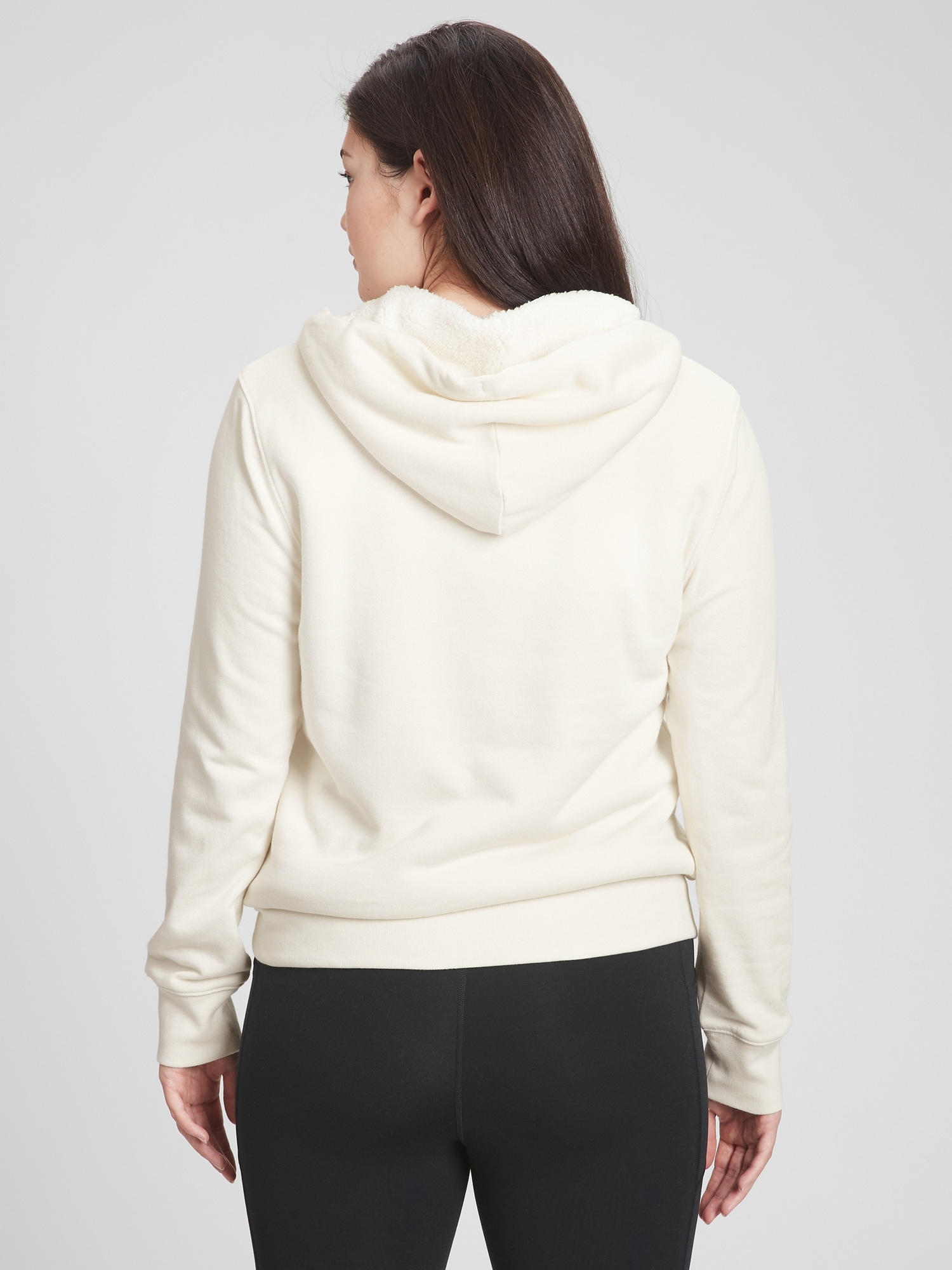 Sherpa-Lined Zip Hoodie | Gap Factory