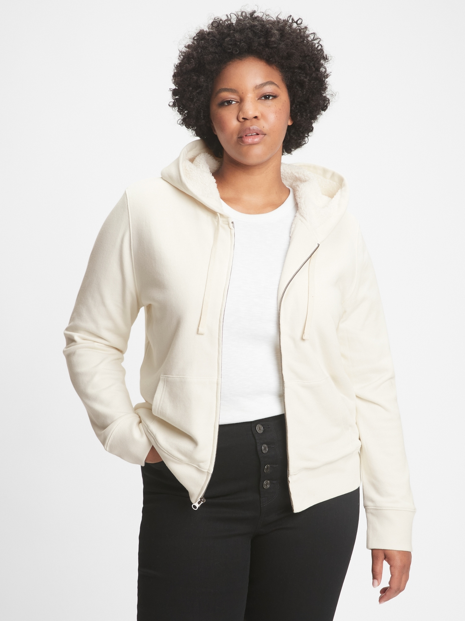 SherpaLined Zip Hoodie Gap Factory