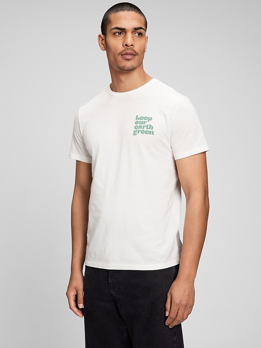 Image number 1 showing, Earth Graphic T-Shirt