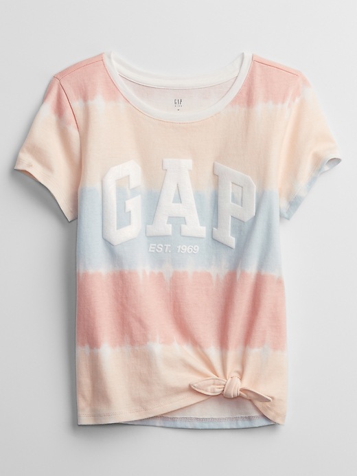 Image number 7 showing, Kids Flippy Gap Logo Knot-Hem T-Shirt