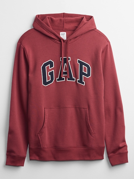 gap logo pullover moletom com capuz