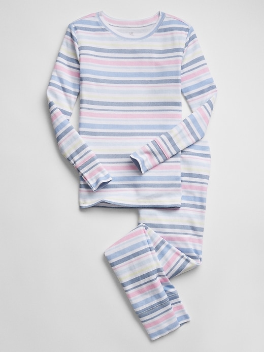 Kids Organic Cotton Striped PJ Set | Gap Factory
