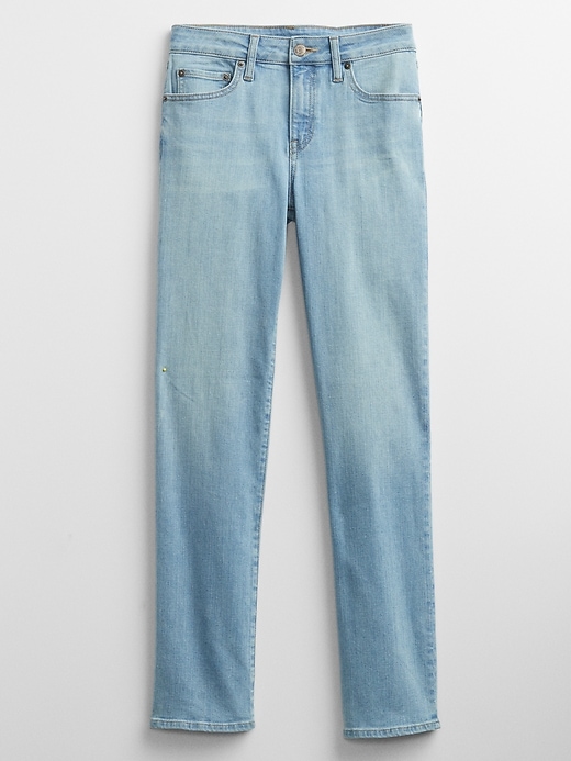 Image number 7 showing, Mid Rise Classic Straight Leg Jeans with Washwell