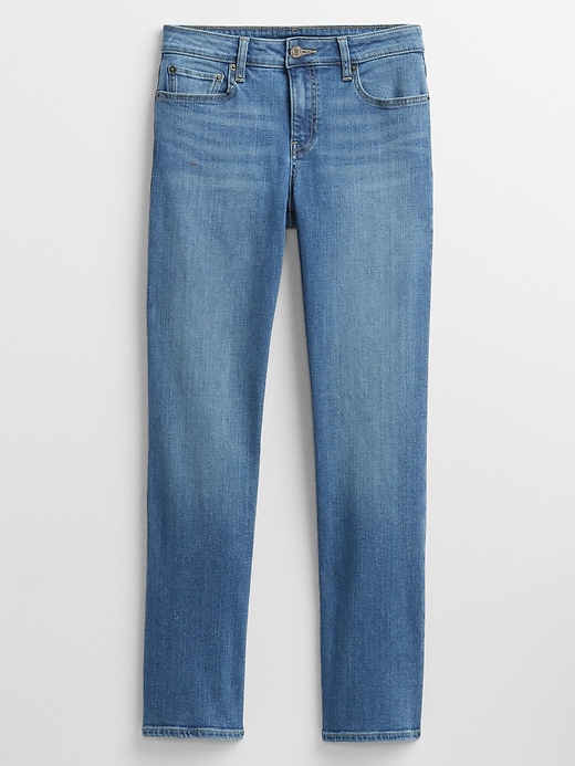 Image number 7 showing, Mid Rise Classic Straight Jeans