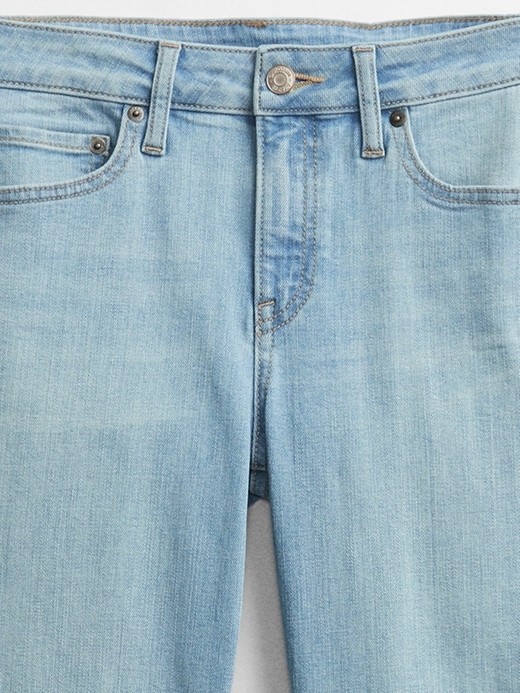 Image number 8 showing, Mid Rise Classic Straight Leg Jeans with Washwell