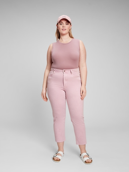 Image number 1 showing, High Rise Cheeky Straight Jeans
