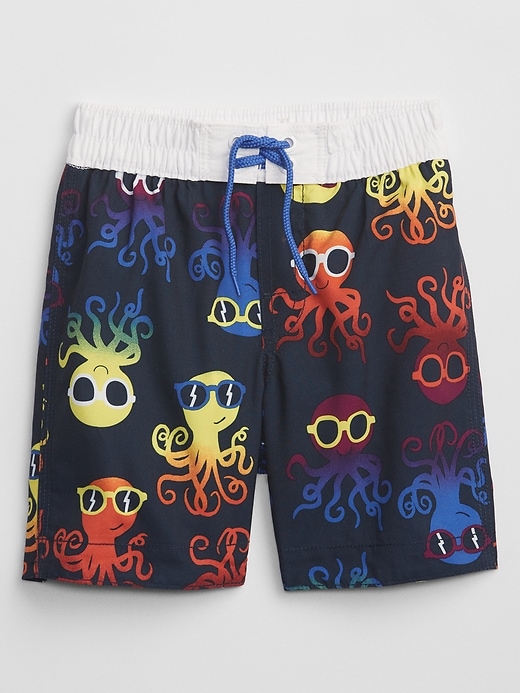 View large product image 1 of 1. babyGap Print Swim Trunks