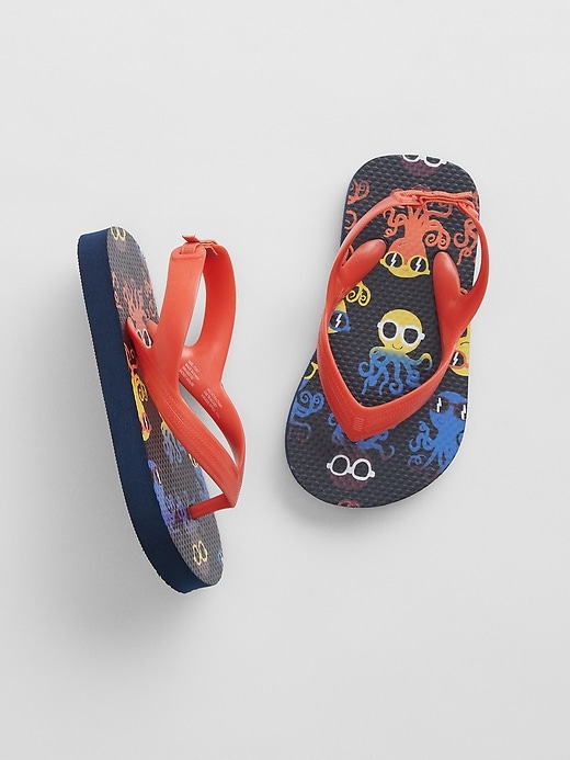 View large product image 1 of 1. babyGap Print Flip Flops