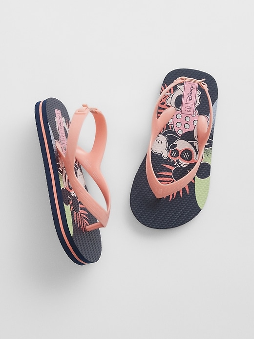 View large product image 1 of 1. babyGap &#124 Disney Minnie Mouse Flip Flops