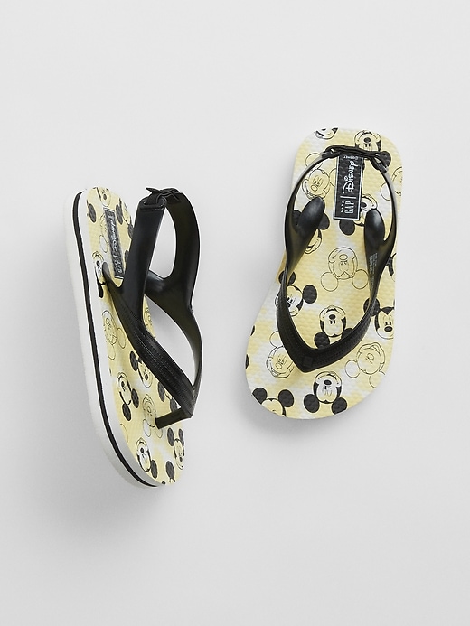 View large product image 1 of 1. babyGap &#124 Disney Mickey Mouse Flip Flops