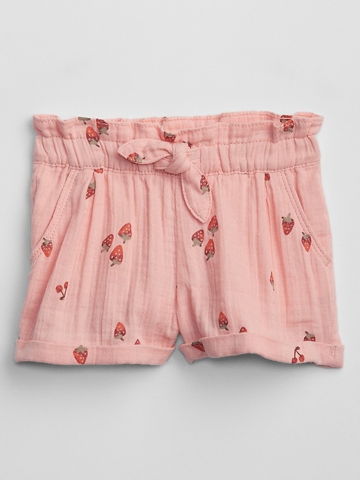 Toddler Gauze Pull-On Shorts with Washwell