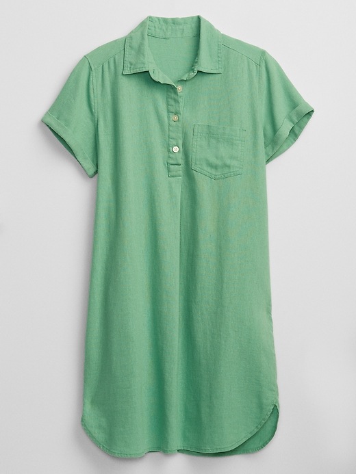 Image number 3 showing, Linen Shirtdress