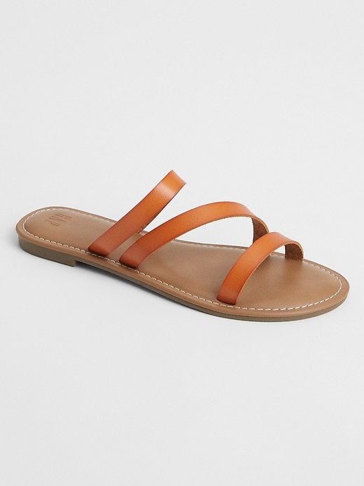 Faux-Leather Sandals