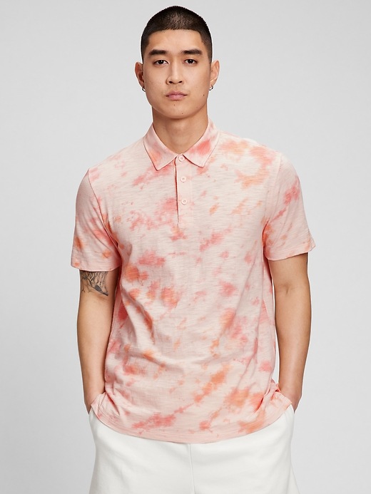 Image number 1 showing, Tie-Dye Lived-In Polo Shirt