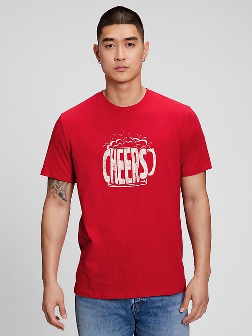 Image number 1 showing, Cheers Graphic T-Shirt