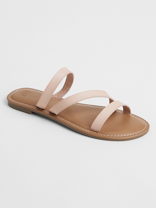 Image number 1 showing, Vegan-Leather Sandals