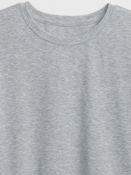 Image number 4 showing, GapFit Ribbed CoolDry Crewneck T-Shirt