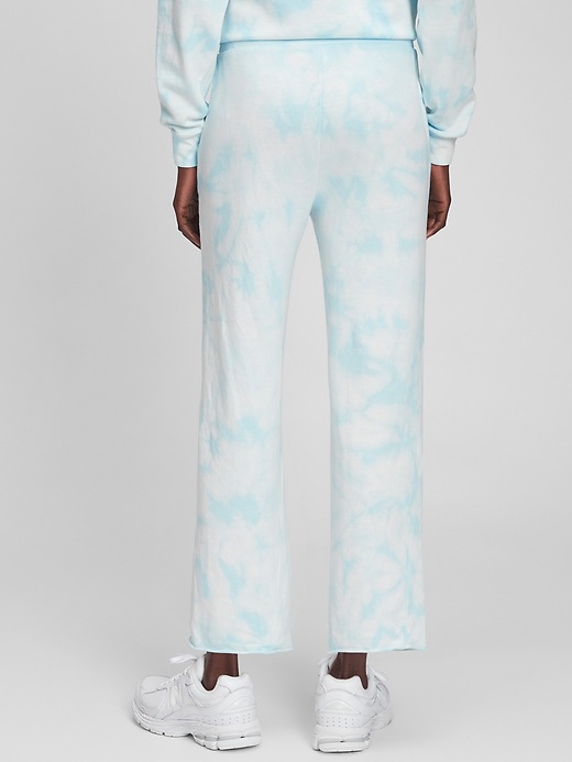 Image number 6 showing, Tie-Dye Straight Leg French Terry Crop Pants