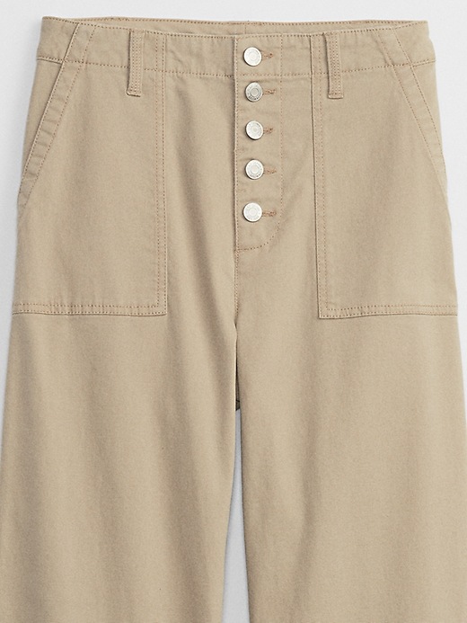 high rise khakis