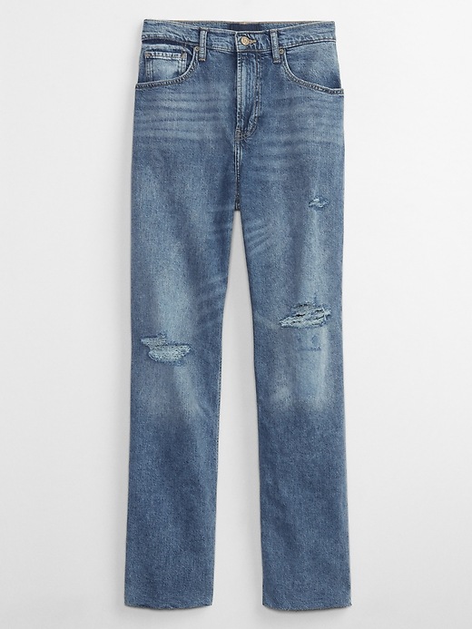 Image number 5 showing, High Rise Distressed '90s Loose Jeans with Washwell