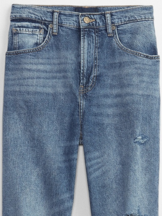 Image number 6 showing, High Rise Distressed '90s Loose Jeans with Washwell
