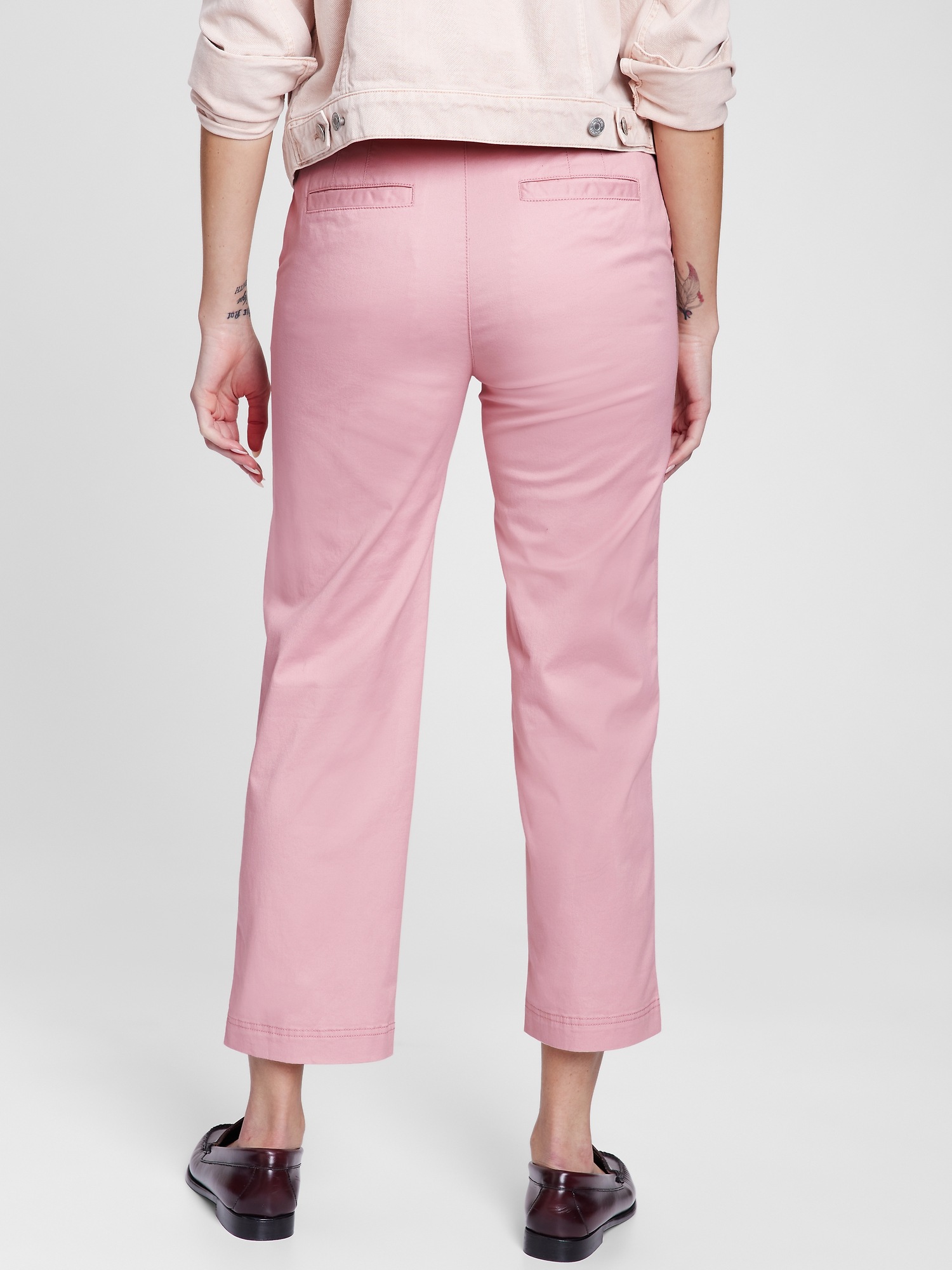 high rise khakis