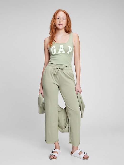 French Terry Straight Crop Pants