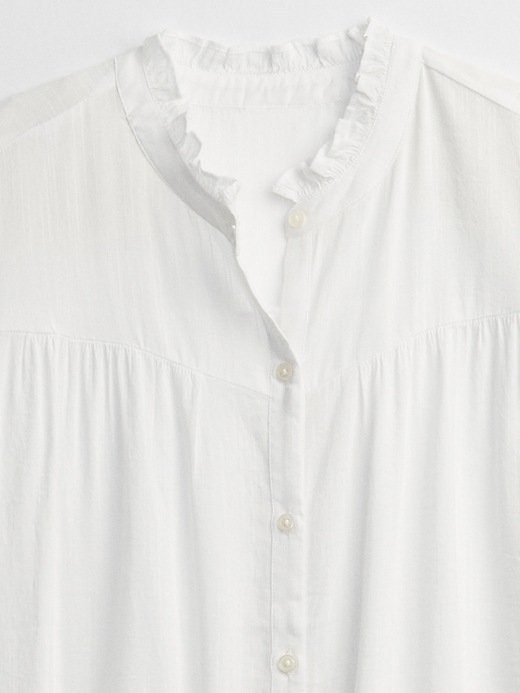 Image number 4 showing, Ruffle Button-Front Top