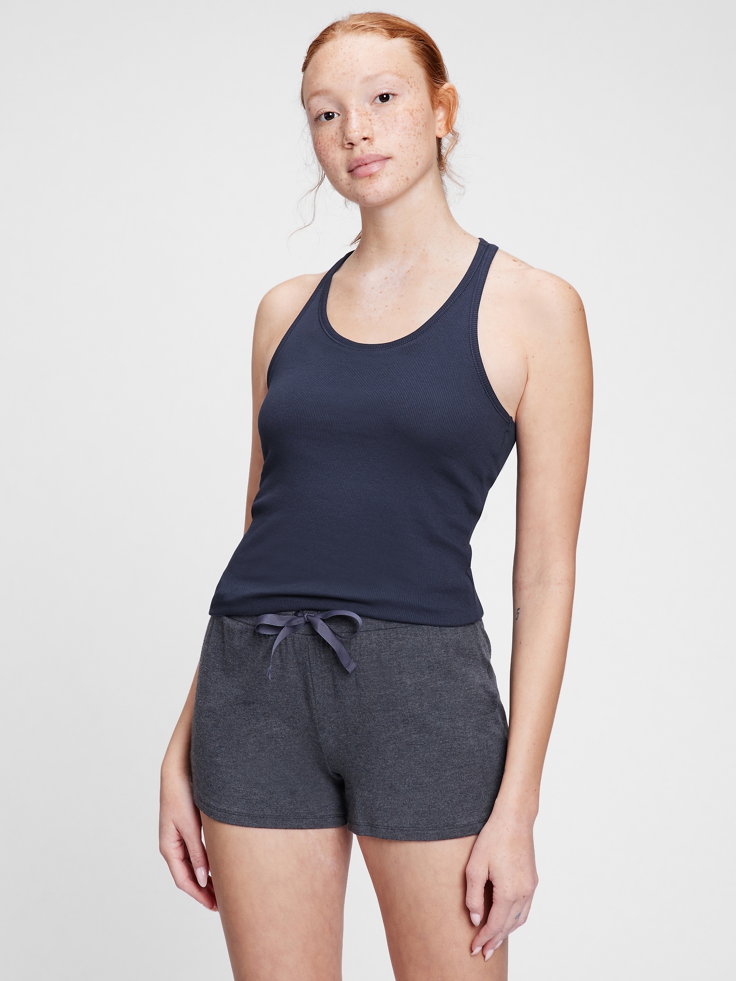 Ribbed Support PJ Tank Top