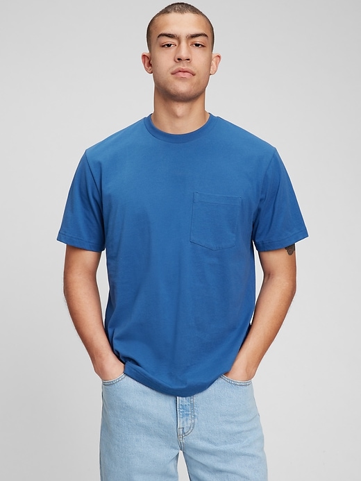 View large product image 1 of 1. Loose Fit Pocket T-Shirt