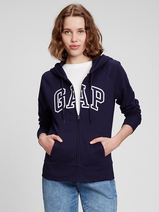 Denim Blue & Gray Zip-Up Hoodie - Women, Best Price and Reviews