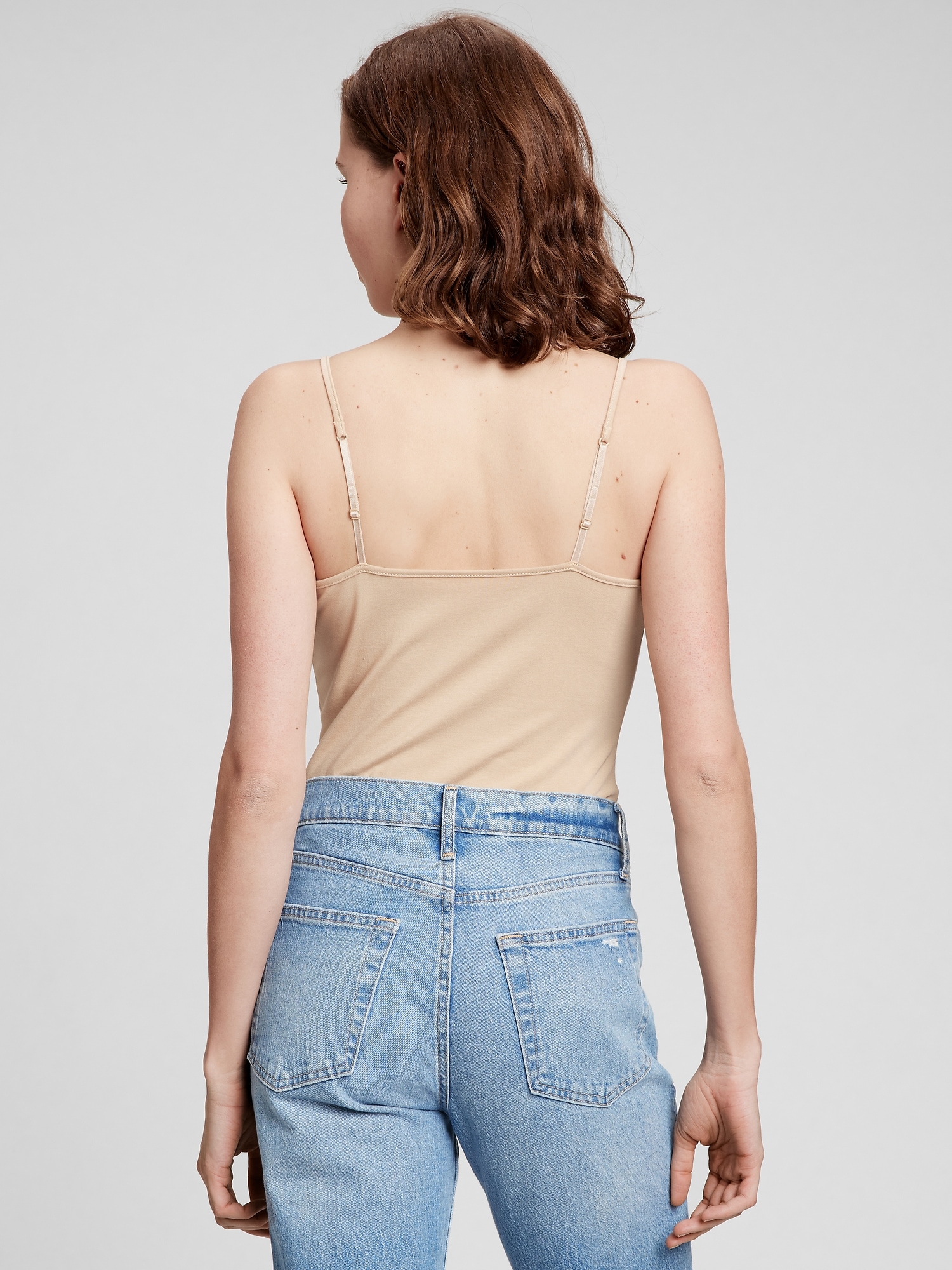 Gap Factory Fitted Cami In Brown