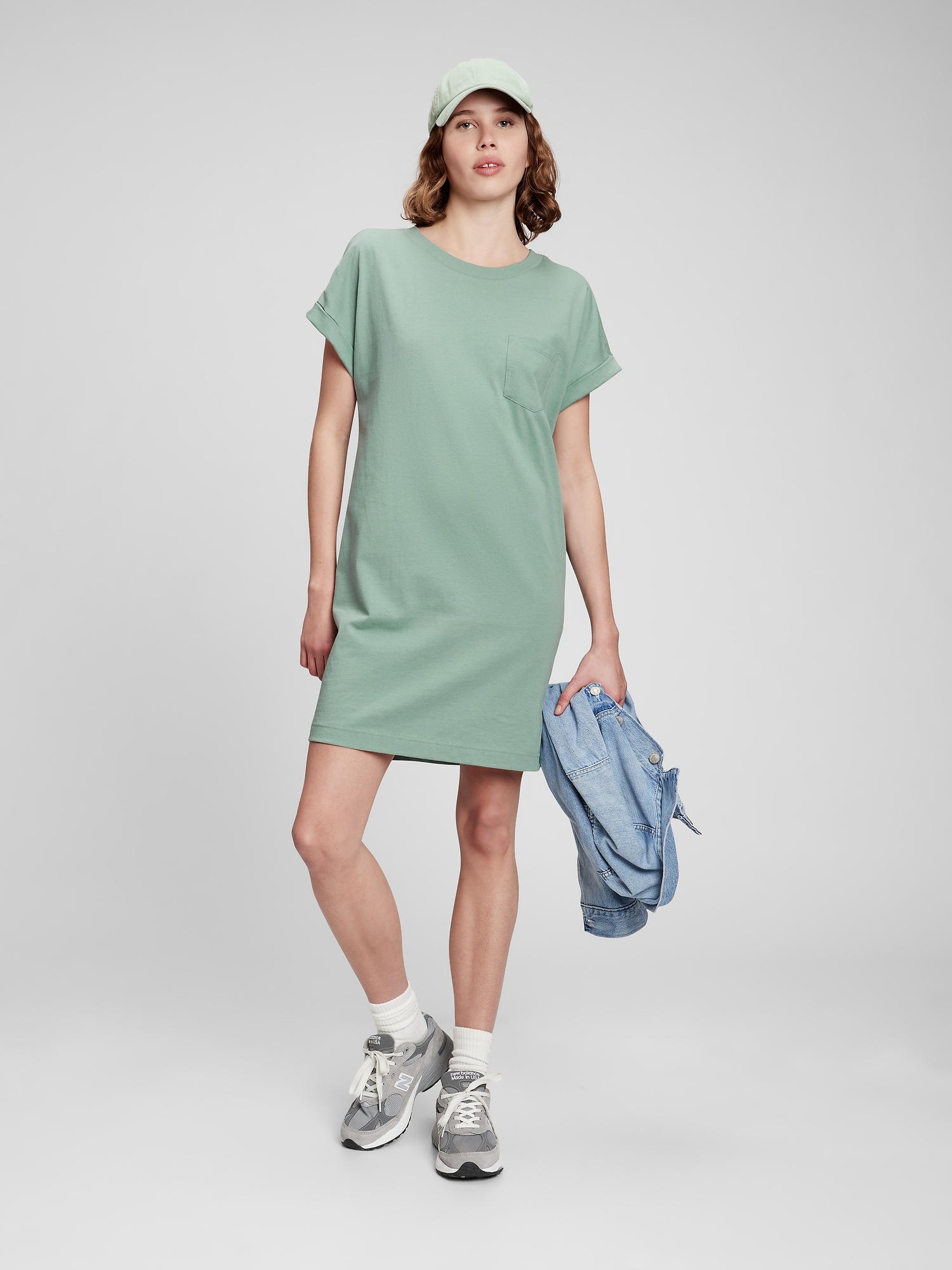 Relaxed Pocket TShirt Dress Gap Factory