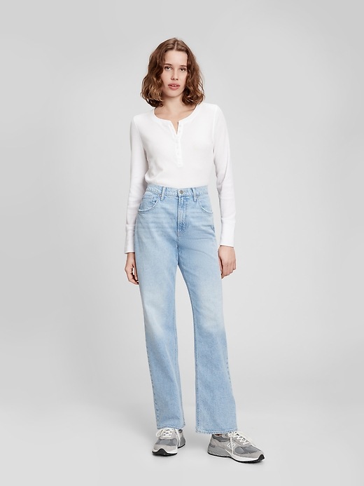 Image number 1 showing, High Rise '90s Loose Jeans with Washwell