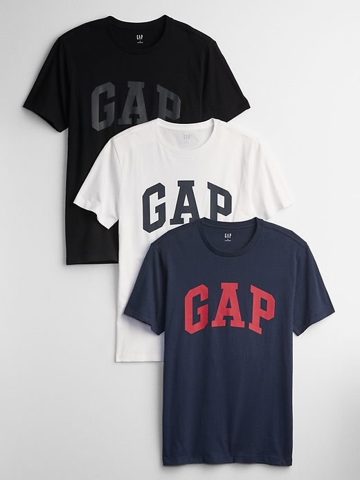 Image number 1 showing, Gap Logo T-Shirt (3-Pack)