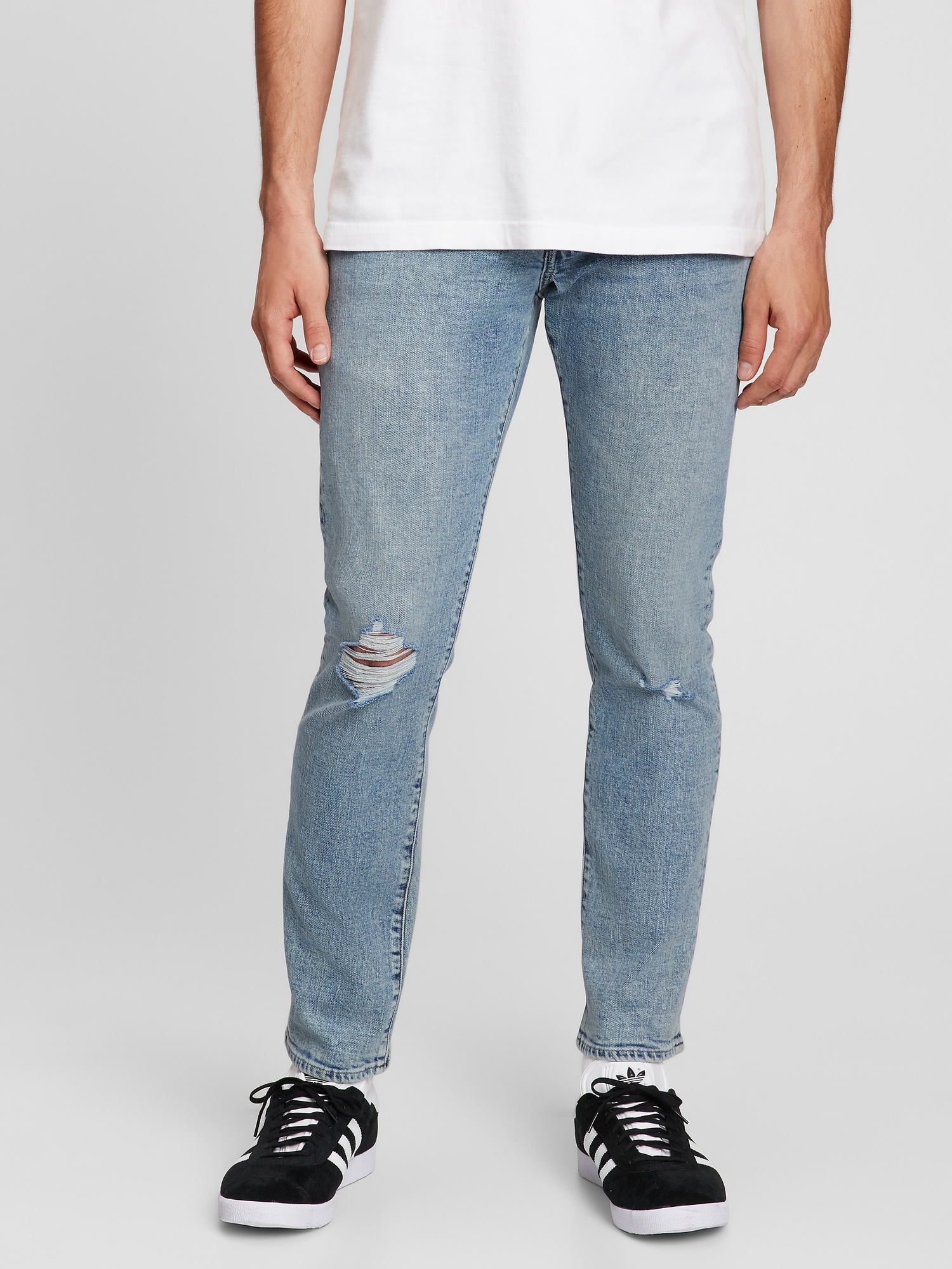 Straight Taper Distressed GapFlex Jeans Gap Factory