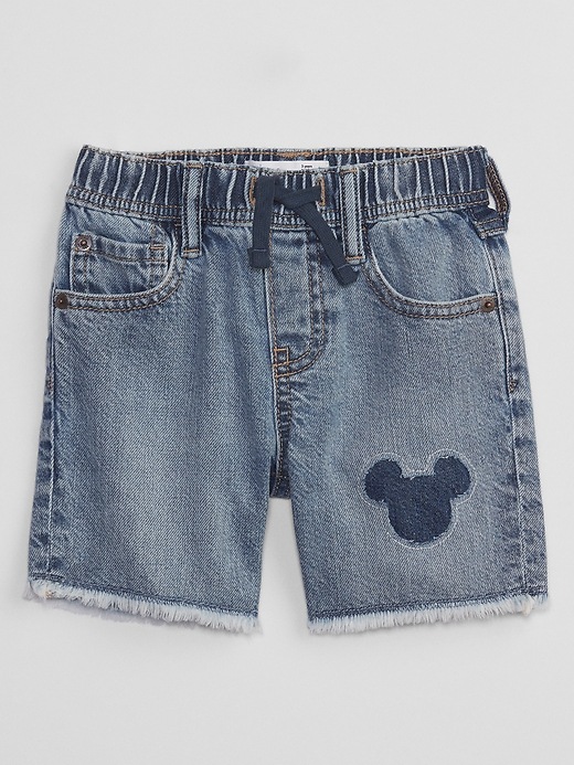 babyGap &#124 Disney Mickey Mouse Denim Pull-On Shorts with Washwell