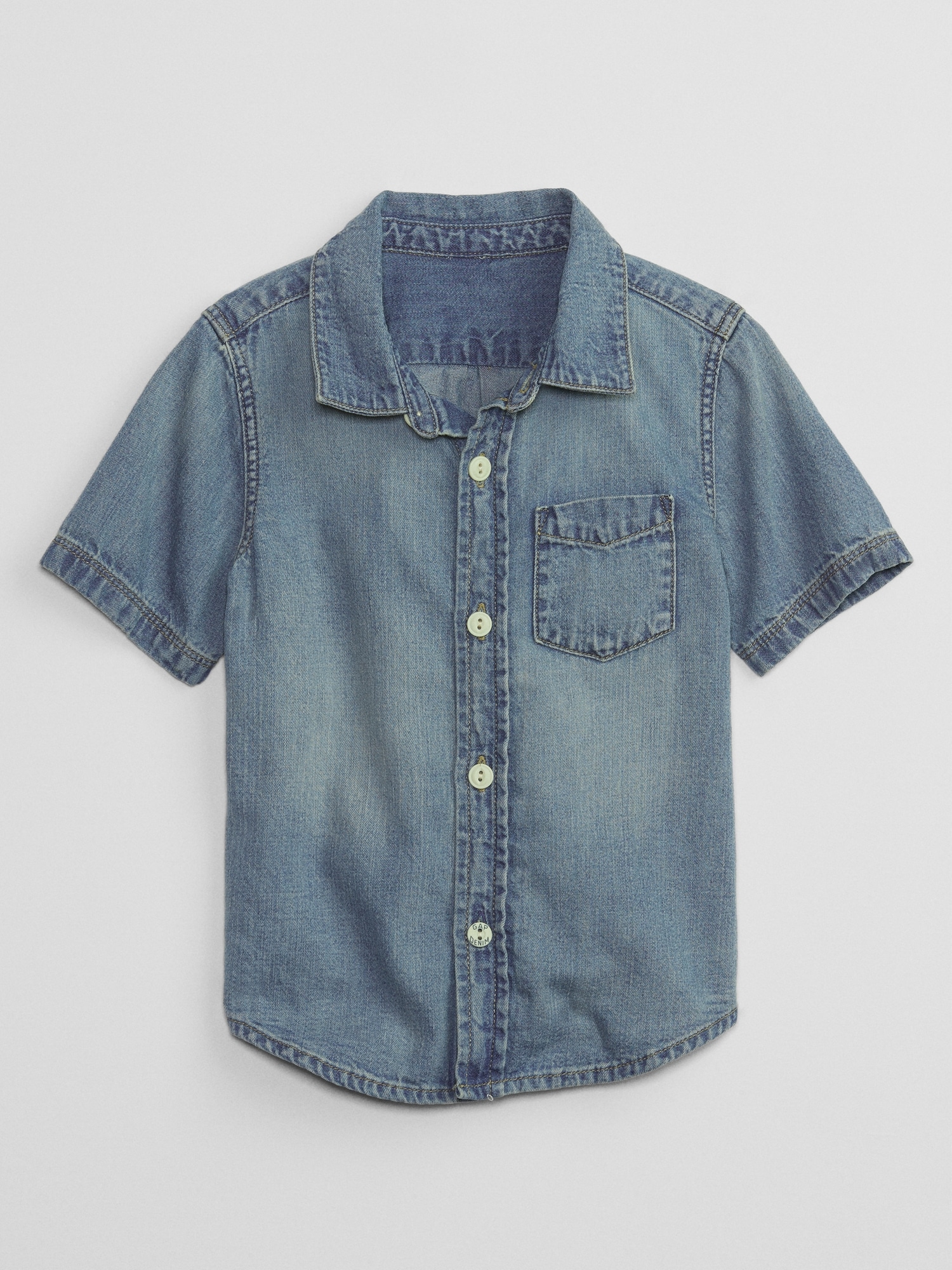Toddler Denim Shirt with Washwell Gap Factory